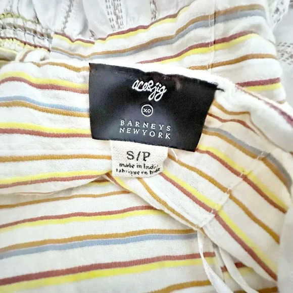 ACE & JIG x BARNEY'S NEW YORK | Stripe Tiered Smocked Midi Dress | Size Small - Picture 6 of 8